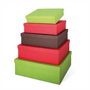 SET 5 SCATOLE Uni-color