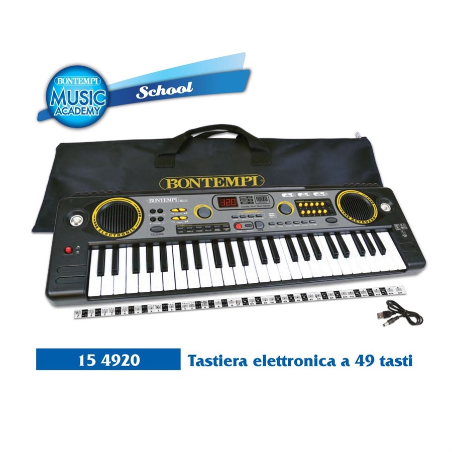 TASTIERA 49 TASTI Display LCD 15 4920 BORSA TRASPORTO C*CAVO