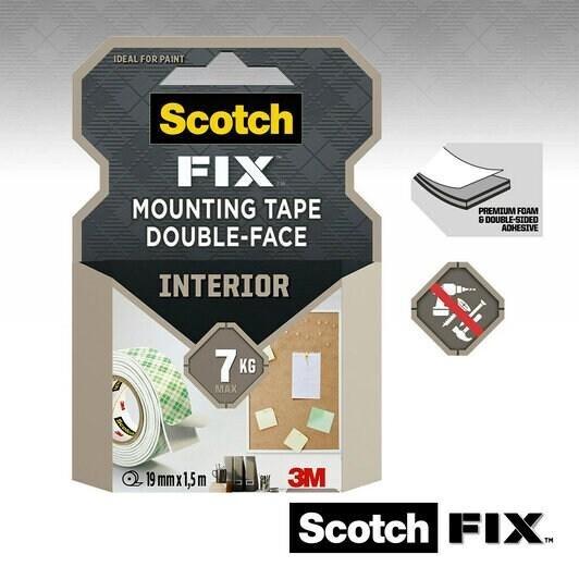 NASTRO BIADESIVO MOUNTING FORTE 19x1,5 SCOTCH-FIX 3M 4496-G1915-P