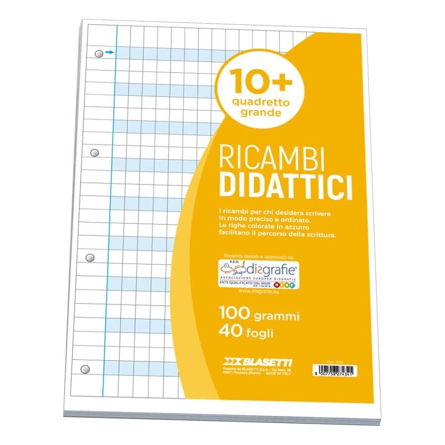 RICAMBI DISGRAFICI A4 100GR 40F 10M 7434