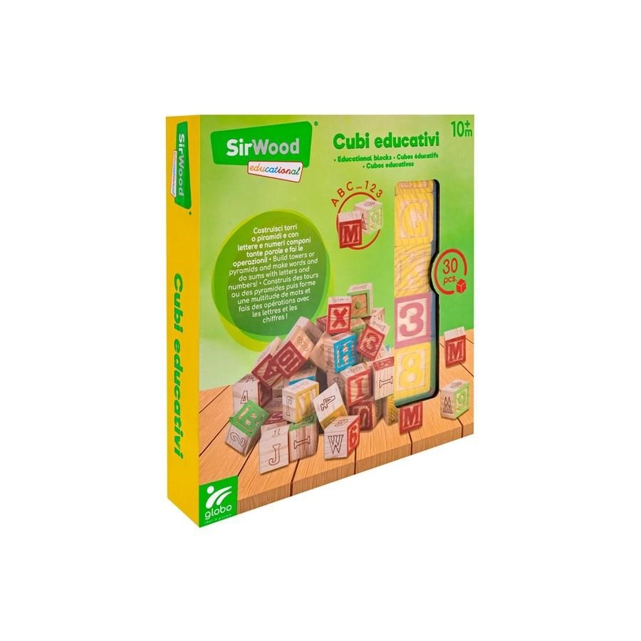 CUBI LEGNO LETT/NUM/SIMBOLI 30PZ (CUBO 3X3CM)