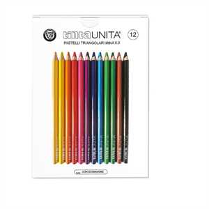 PASTELLI DA 12 TRIANGOLARI MINA 6MM 60011 TINTAUNITA
