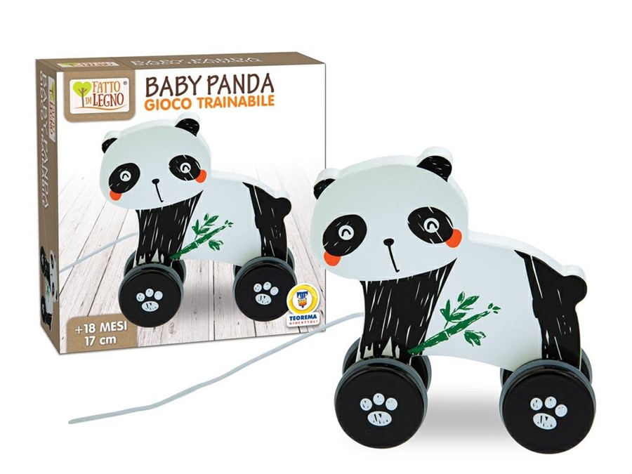 FATTO DI LEGNO BABY PANDA TRAINABILE