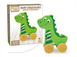 FATTO DI LEGNO BABY DINOSAURO TRAINABILE