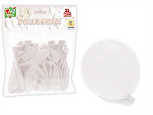 TEO'S PALLONCINI PZ.25 BIANCHI 25 CM