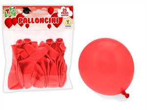 TEO'S PALLONCINI PZ.25 ROSSI 25 CM