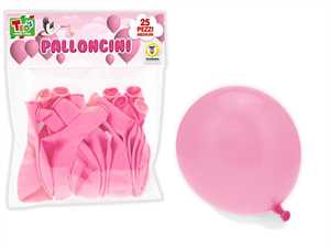 TEO'S PALLONCINI PZ.25 ROSA 25 CM