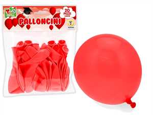 TEO'S PALLONCINI PZ.20 ROSSI 30 CM