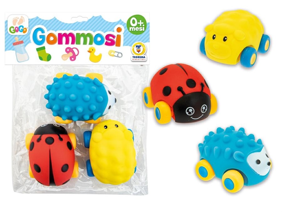 GOGO-GOMMOSI MACCHINE FUNNY ANIMALI 3 PZ