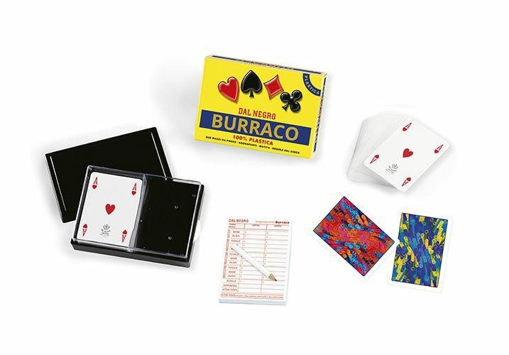 CARTE DA BURRACO PLASTICA DE LUXE DAL NEGRO