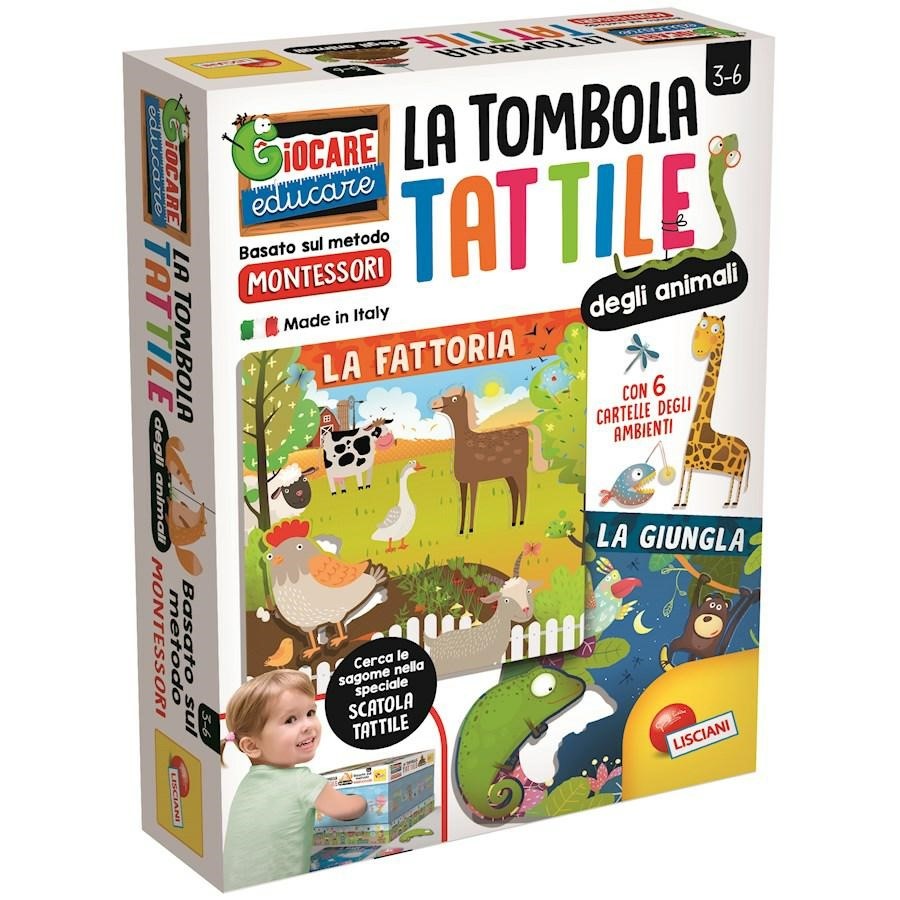 MONTESSORI PLUS TOMBOLA TATTILE DEGLI ANIMALI
