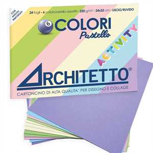 Blocco colore 24x33 6colori pastel 24ff activity ARCHITETTO