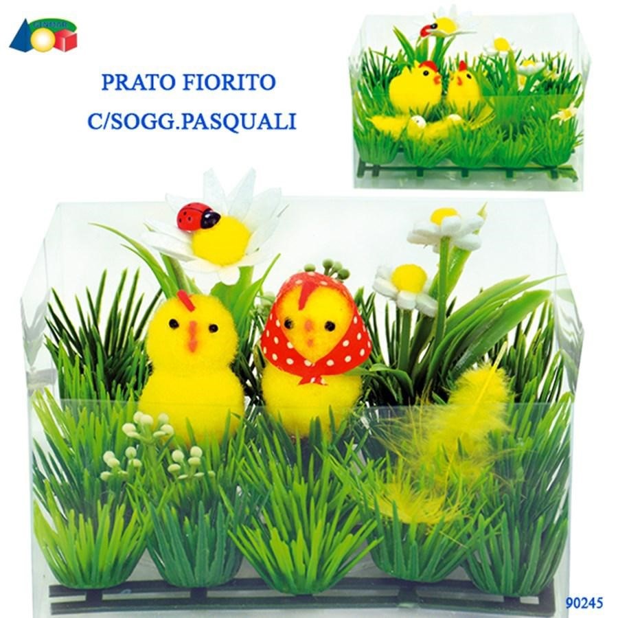 CONF. TRASP. PZ.2 PULCINI CON PRATO CM.13X13