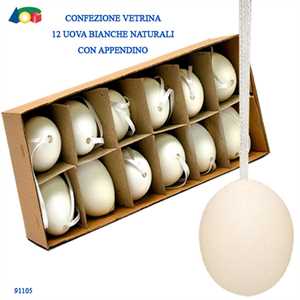 CONF. VETRINA 12 UOVA BIANCHE C*APPENDINO CM.6