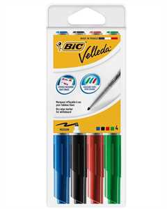 VELLEDA Junior PT Busta 4Colori (Punta Tonda)