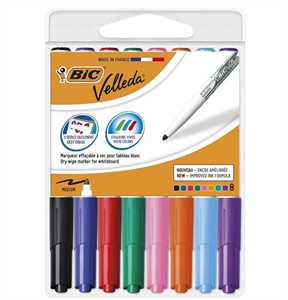 VELLEDA Junior PT Busta 8Colori (Punta Tonda)