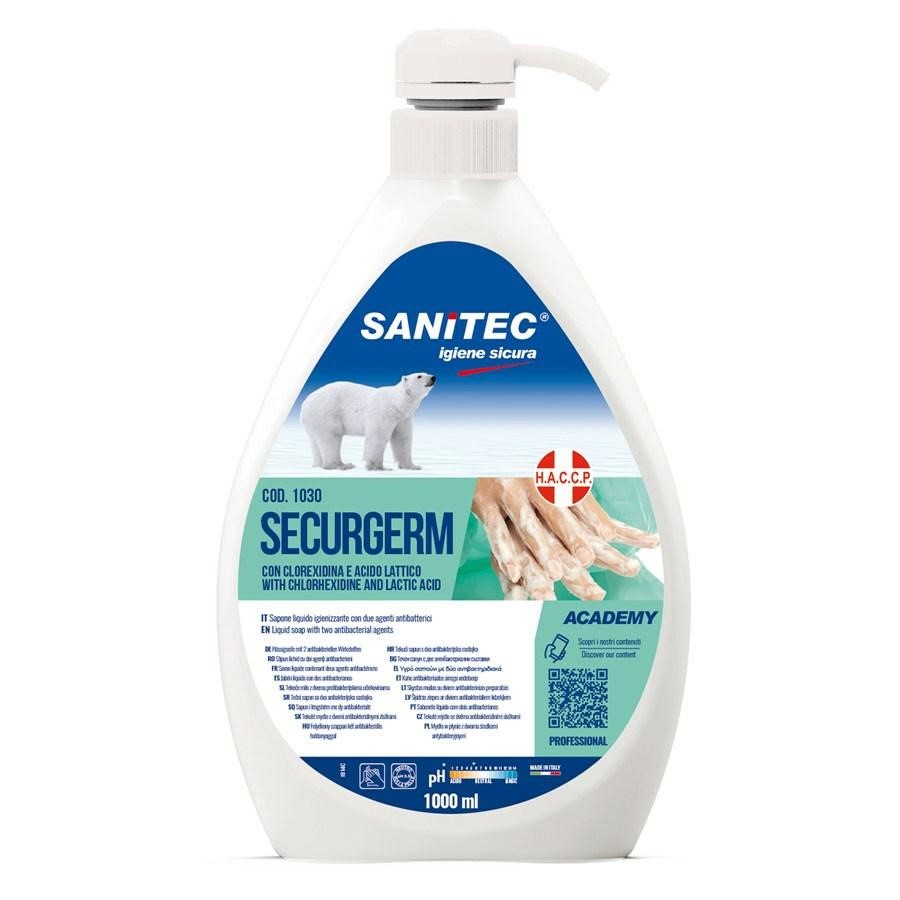 SECURGERM SAPONE LIQUIDO CON DUE AGENTI BATTERICI ML1000