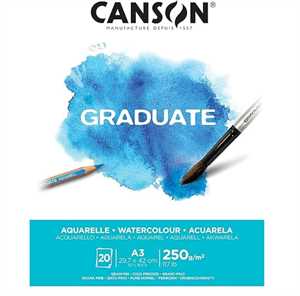 BLOCCO GRADUATE PER ACQUERELLO A3 FF20 250G