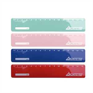 RIGHELLO PLASTICA COLORATA CM16 pz40 ARCHITETTO