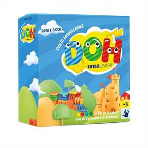 CONFEZIONE REGALO CON BARATTOLI 141gr + 14pz FORMINE TINTA UNITA DOH