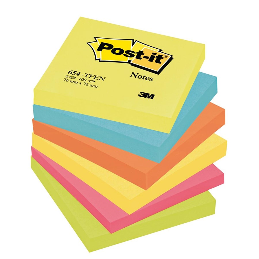 POST-IT 76x76 COLOR ENERGETIC TFEN F100 3M