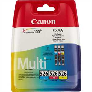CANON Ink-Jet C/M/Y N.526 *4541B006*MG5150/5250/6150/8150 CLI-526KIT