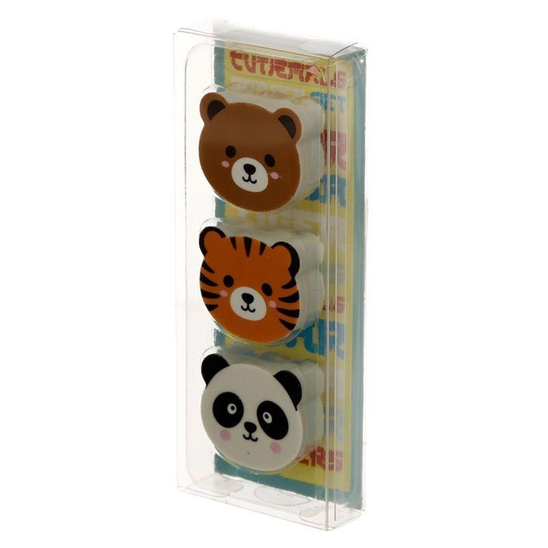 SET DI 3 GOMME DA CANCELLARE - ANIMALI DOLCI