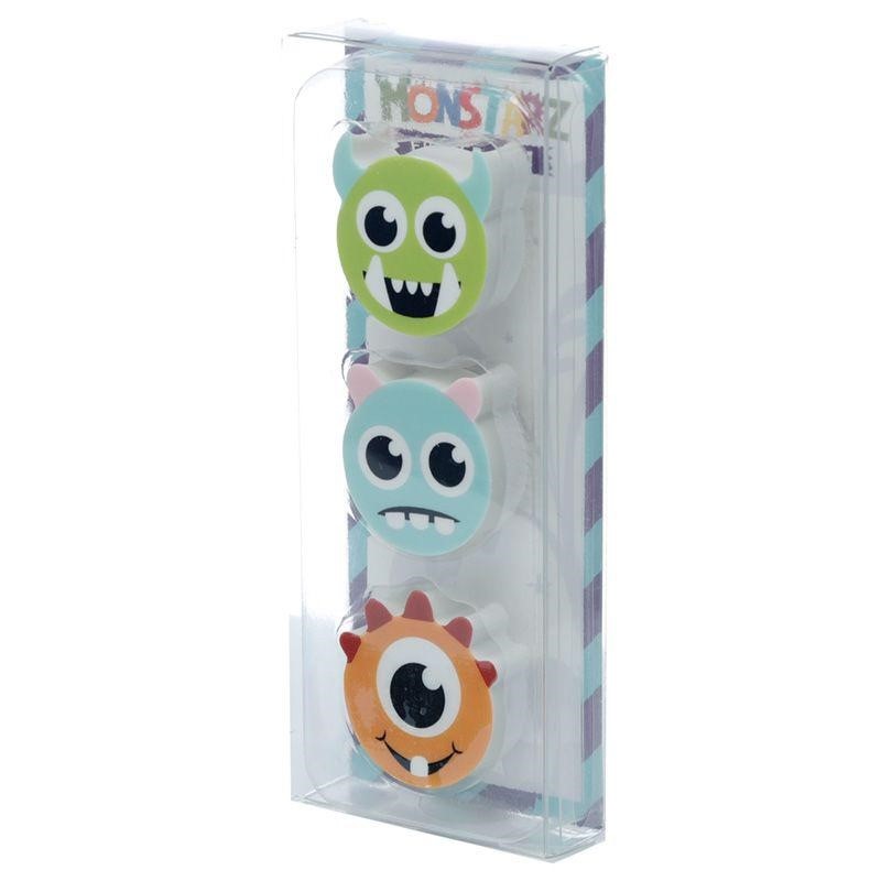 SET DI 3 GOMME DA CANCELLARE - MOSTRI - MOSTARZ