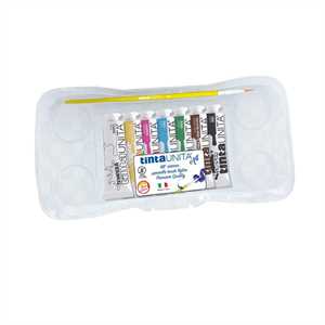 TEMPERA CONF.7 TUBETTI 12ML-COLORI PRIMARI TINTAUNITA