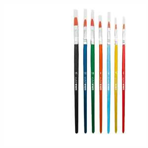 ASSORTIMENTO DA 84 PENNELLI PUNTA PIATTA NYLON