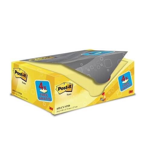POST-IT 76x127 GIALLO CANARY PROMO 16+4 GRATIS 3M