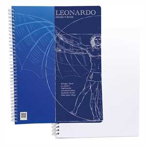 PROJECT BOOK SPIRAL BIANCO CM.22X29,7 40FG 100GR ARCHITETTO