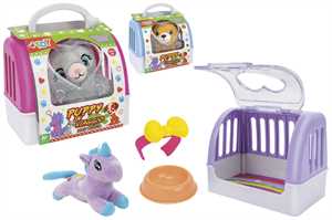 ANIMALI PELUCHE C/TRASPORTINO