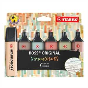 STABILO BOSS ASTUCCIO DA 6 PZ CON 6 COLORI DELLA NATURA