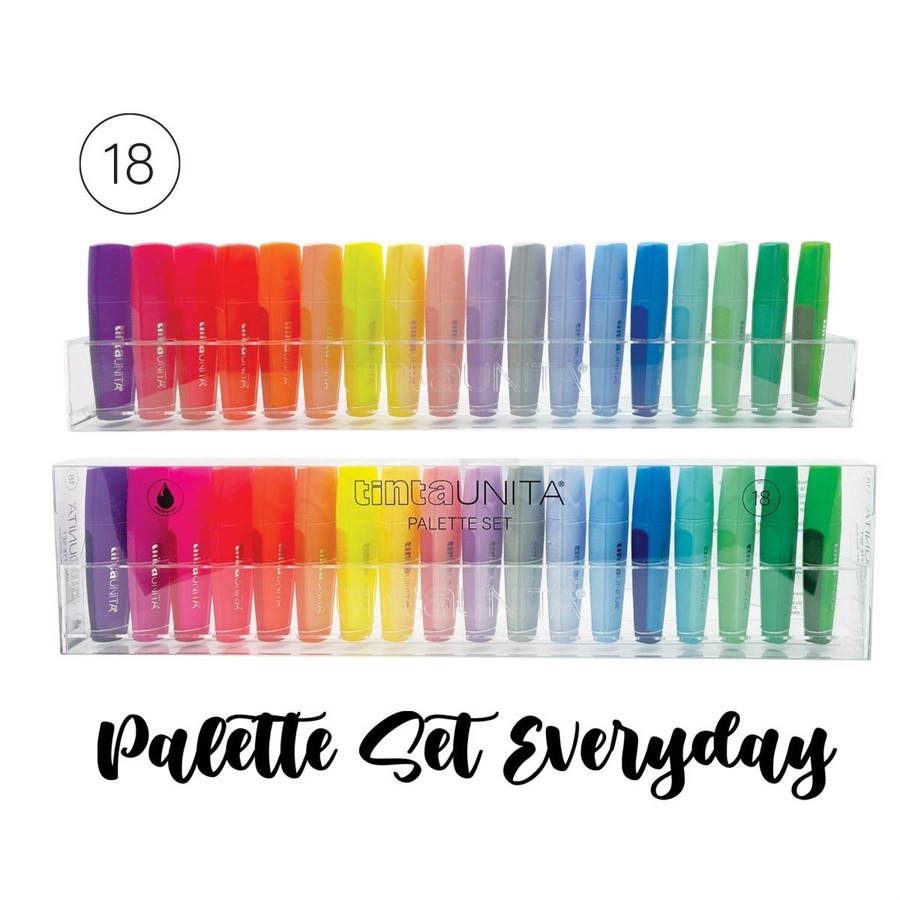 PALETTE BASETTA 18 EVIDENZIATORI TINTAUNITA