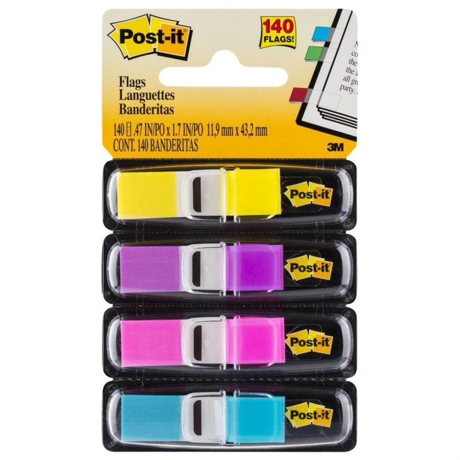 POST-IT SEGNAPAGINA PZ4 MINI COLORI BRILLANTI 3M INDEX 683-4AB