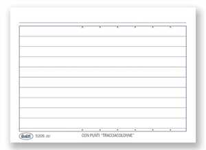 SCHEDE 520500000G cm7,8x10,5 A RIGHE pz100 ORIZZONTALE(15051)