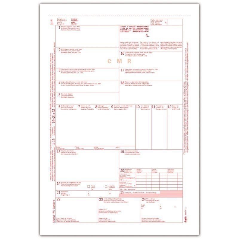 Lettera VETTURA INTERNA CMR cm31x21 pz50 881550000G(18316)
