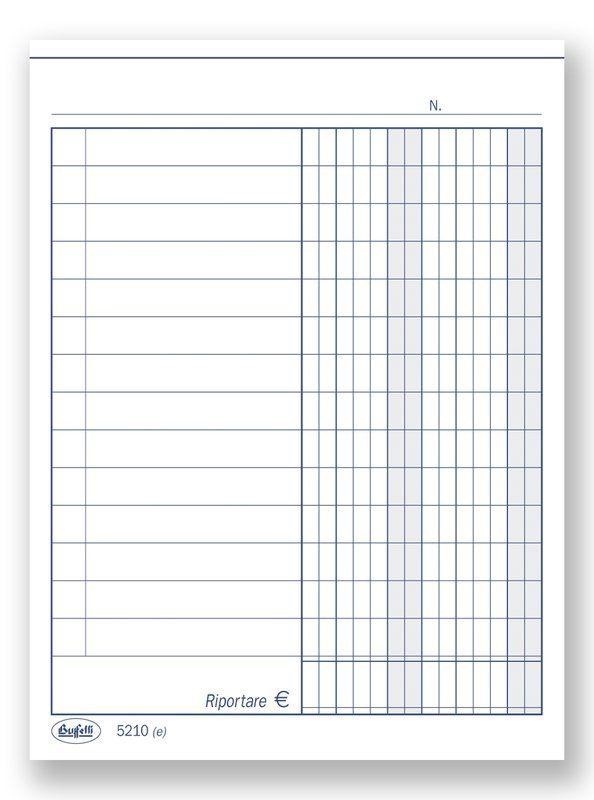 SCHEDE cm10,5x8 2 COLONNE pz100 (15095)