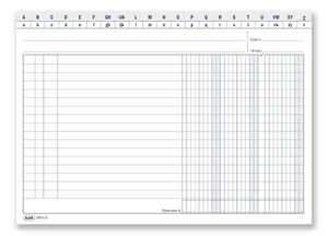 SCHEDE cm15x21 3 Colonne PZ.100 562300000G (1532)
