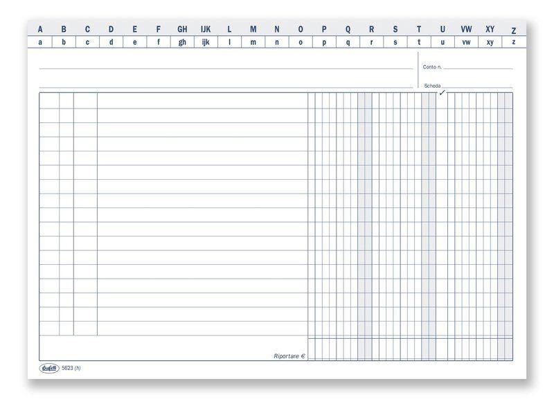SCHEDE cm15x21 3 Colonne PZ.100 562300000G (1532)