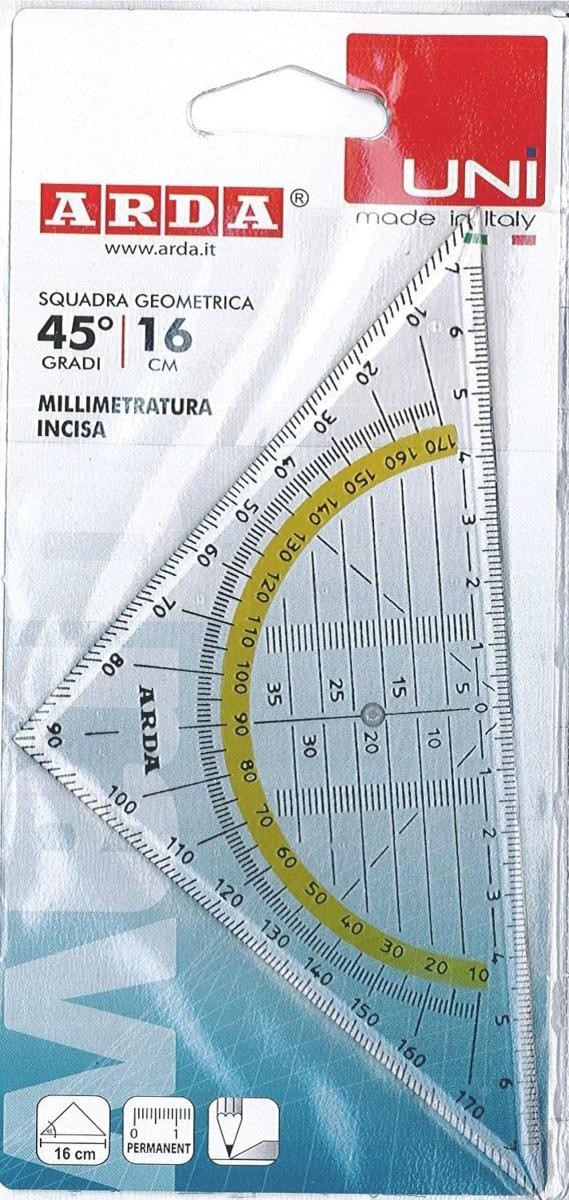 Squadrette GEO300SS DESK RULER Uni cm.16 senza impugnatura(NAUTICA)