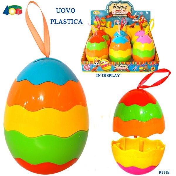 UOVO PLASTICA MULTICOLORE