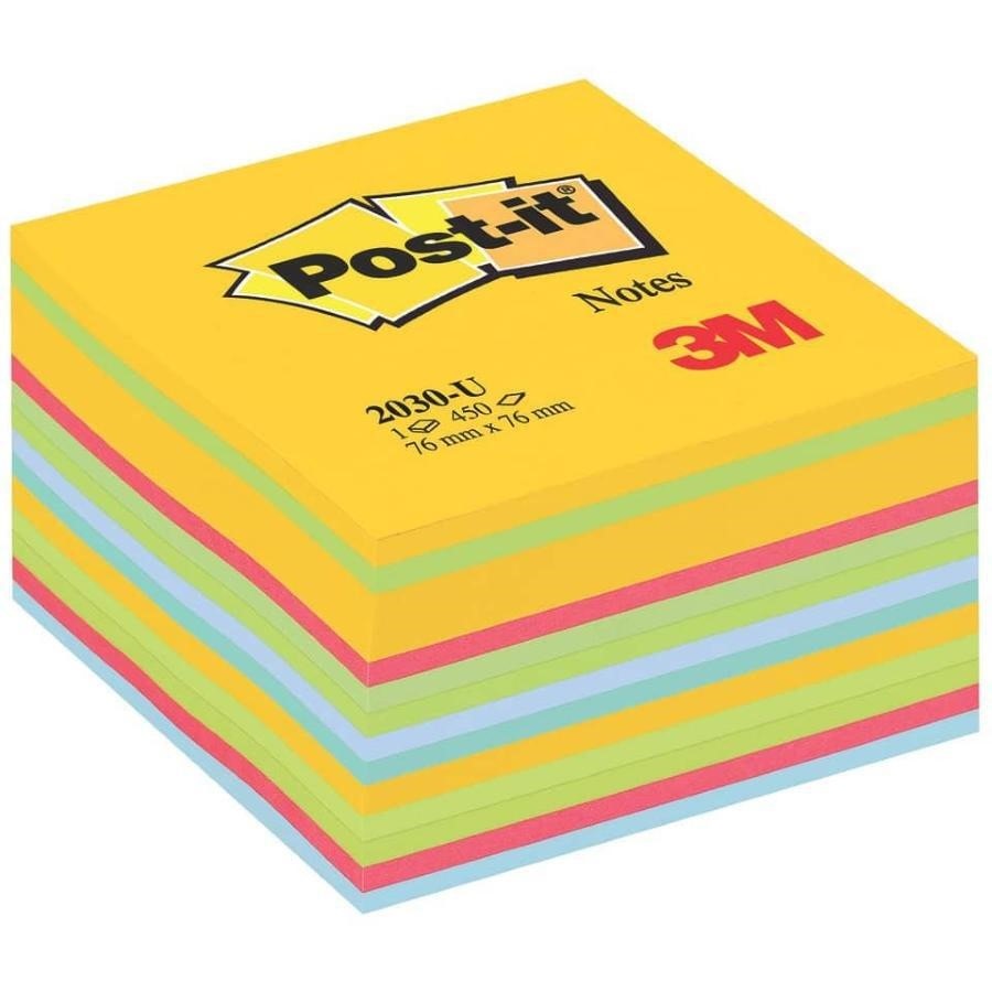 POST-IT CUBO 76X76 COLORI ULTRA ASS.450FF 3M