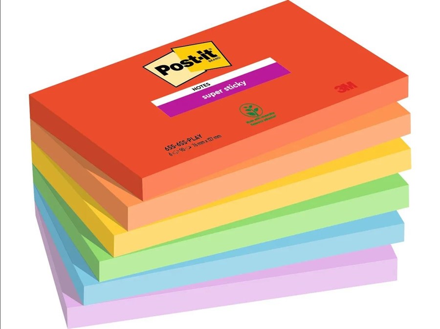 POST-IT 76X127 SUPER STICKY PLAY FF90 3M