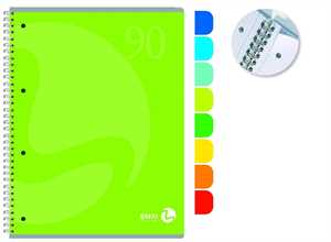 QUADERNO 4MM SPIRALATO CON FORI FF60 GR90 BM