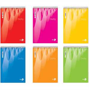 Notes spiralato DERBY 15X21CM 5M 60FF 60G COLOR BM