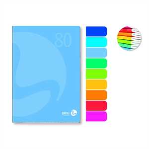QUADERNO COLOR 80 4M PAG80+R BM