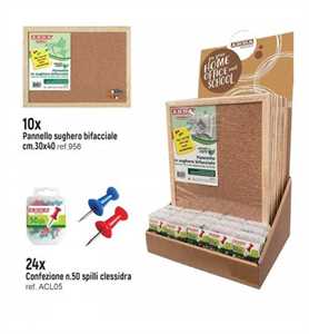 EXPO PZ.34 LAVAGNE SUGHERO + ACCESSORI