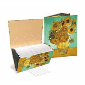 PORTADOCUMENTI CON SOFFIETTO A4 GIRASOLI VAN GOGH KAOS